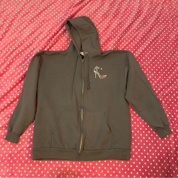 High Maintenance Rhinestones Zip up hoodie Y2k - Picture 2 of 2